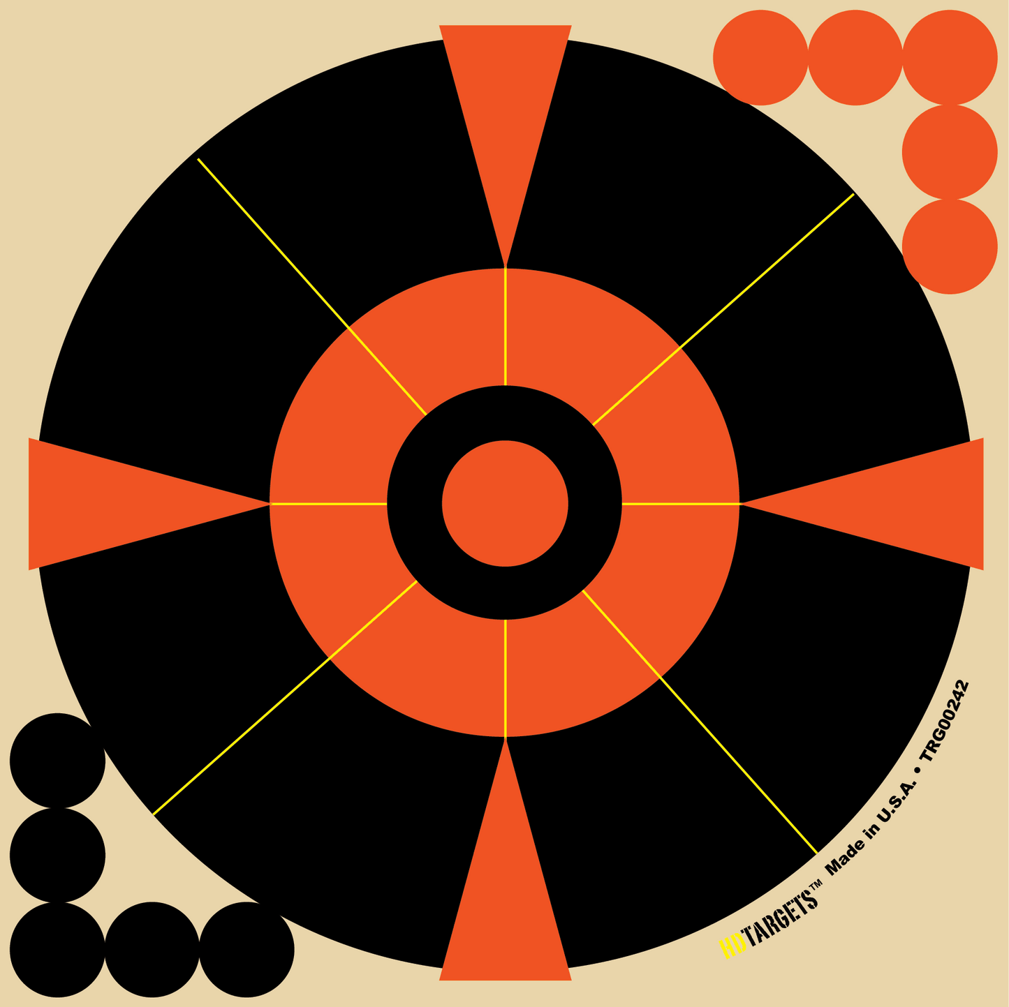 5-1/2" Circle Target 100 Sheets(TRG00242) - HDTARGETS