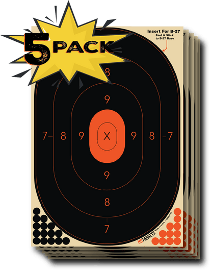 B-27 Insert, 15-11/16" x 23-9/16" - 5-PACK(TRG00702-5PACK) - HDTARGETS