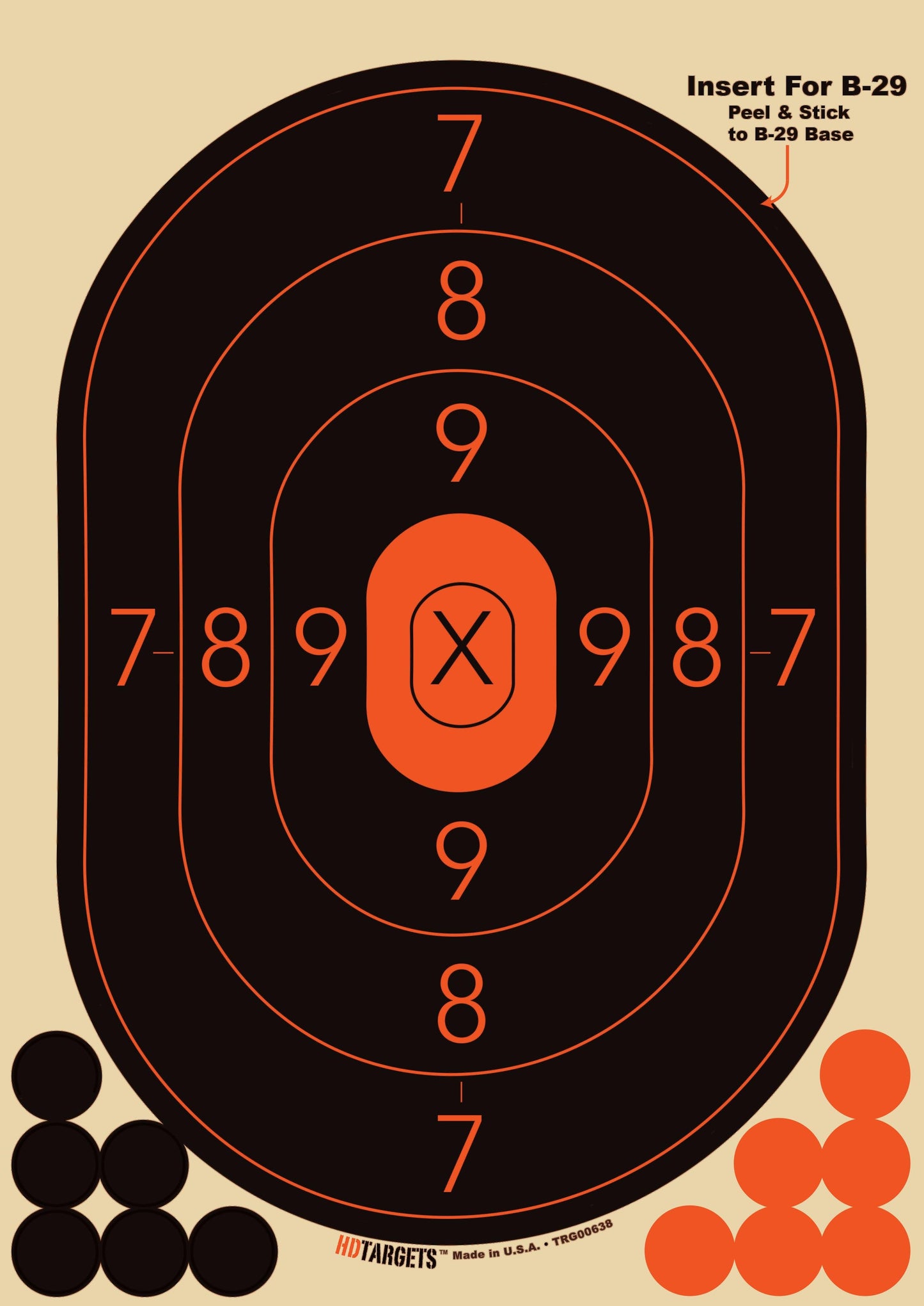 B-29 Insert, 8-1/2" x 12" - 100 Sheets(TRG00638) - HDTARGETS