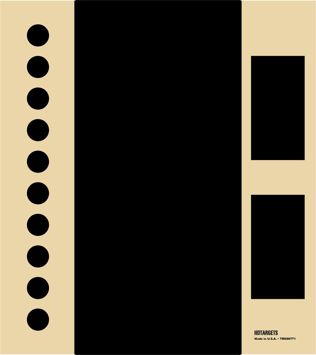 5-PACK Torso Practice Insert Target (TRG00771-5PACK) - HDTARGETS