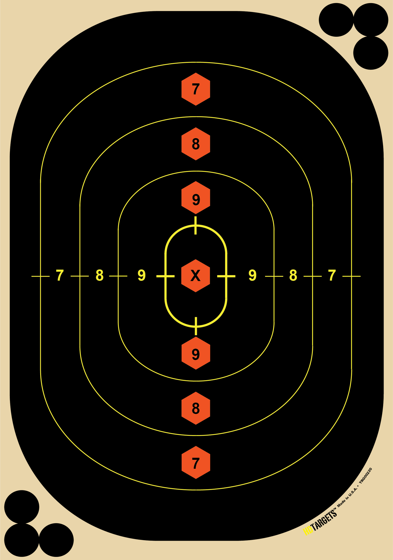 12" Critical Mass Target - 100 Sheets(TRG00220) - HDTARGETS